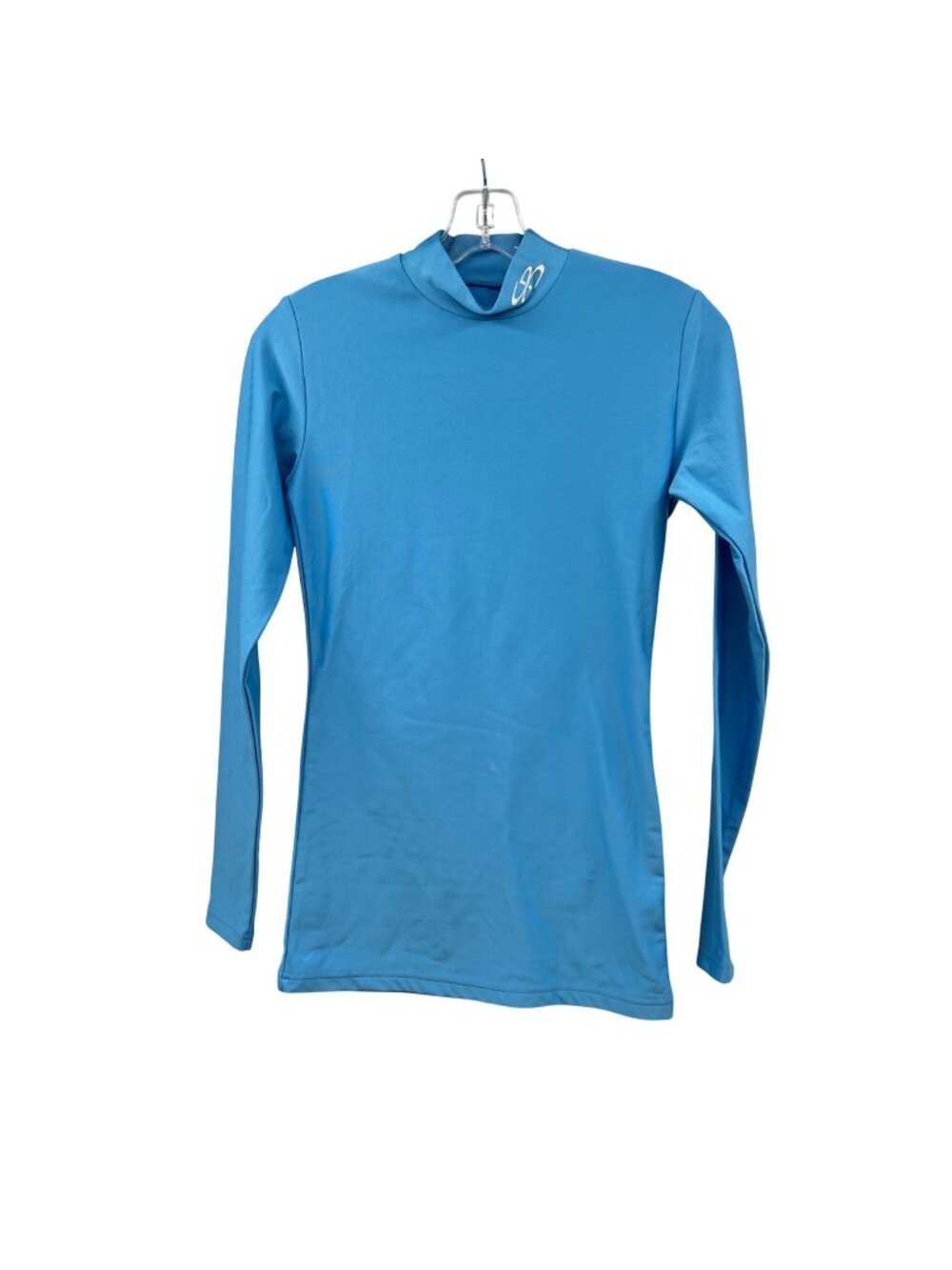 Boombah Women's Compression Mock-Neck Long Sleeve Blue Turquoise Medium
